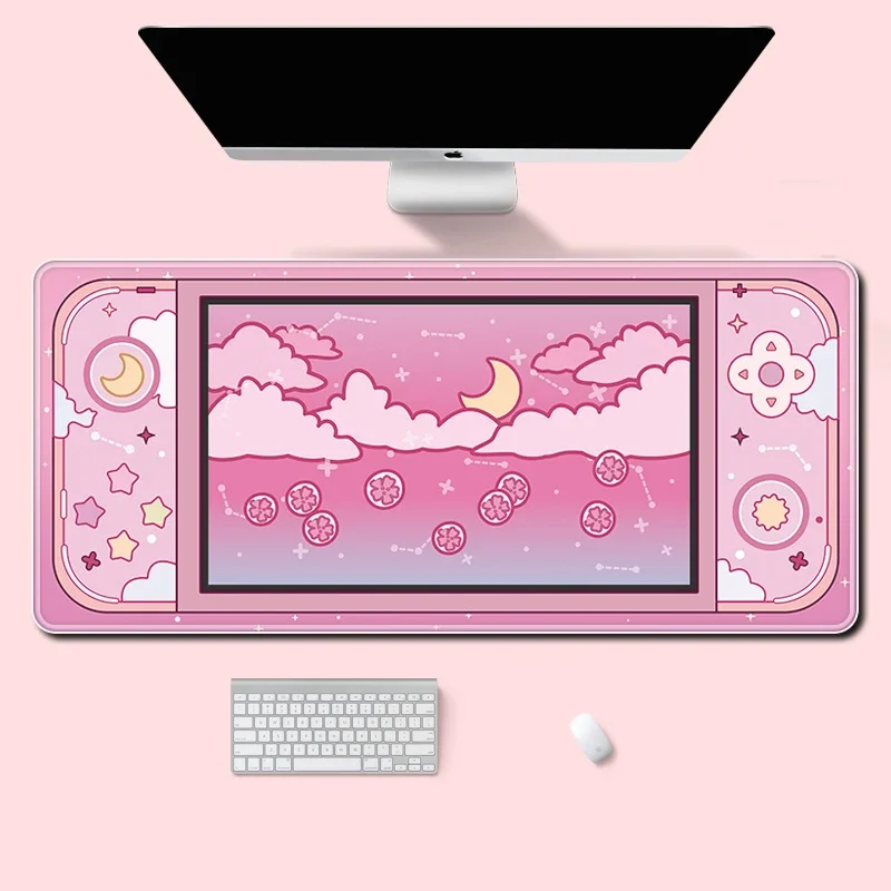 Desk Setup Gear - Alfombrilla de escritorio grande con forma