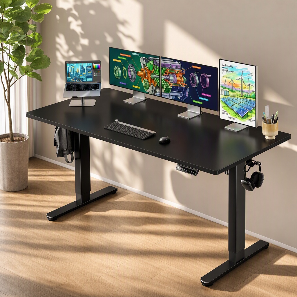 Desk Setup Height - Escritorio Eléctrico Ajustable en Altura, Tablero