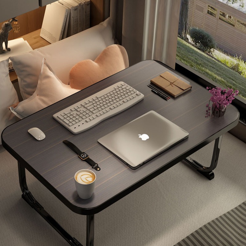 Desk Setup For Laptop - Escritorio de cama, mesa pequeña plegable,