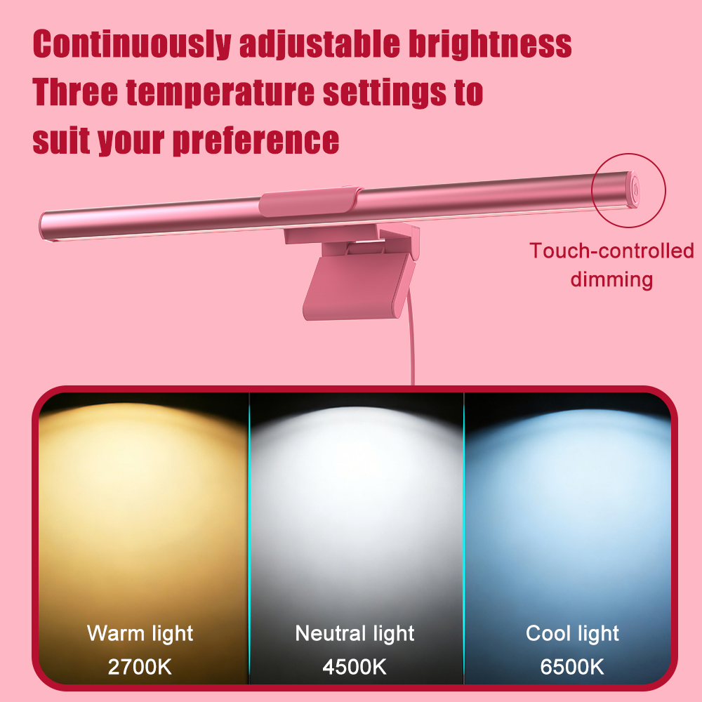 Barra de Luz LED Rosa para Mon - Desk Setup Home reseña y precio