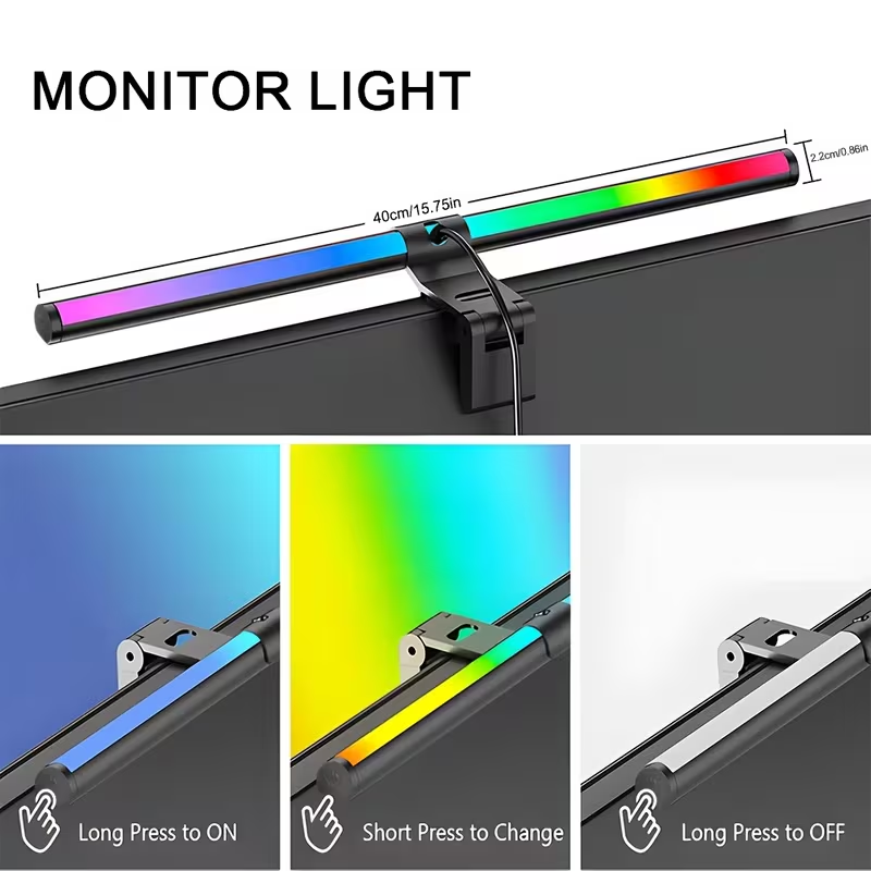 Barra de luz RGB para monitor, - Desk Setup Home reseña y precio