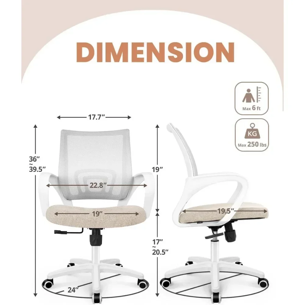 NEO CHAIR Silla de oficina par - Desk Setup Height reseña y precio
