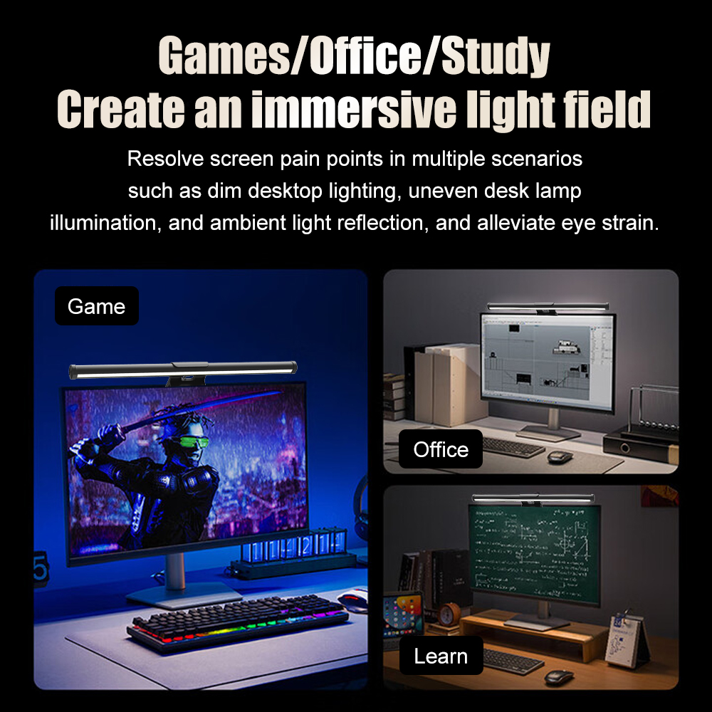 Barra de luz LED para monitor  - Desk Setup Bedroom reseña y precio