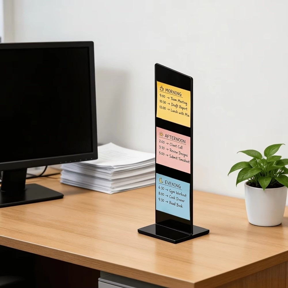 Tablero de notas acrílico dura - Desk Setup Home reseña y precio