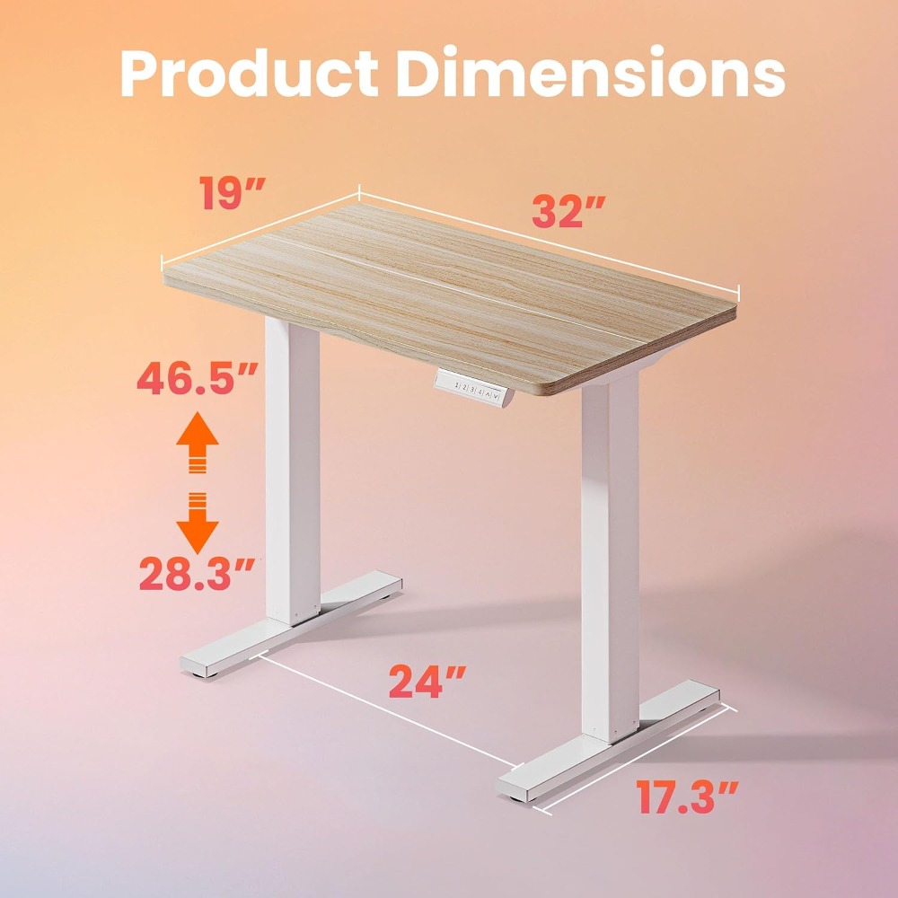 Escritorio Eléctrico Pequeño d - Desk Setup Height reseña y precio