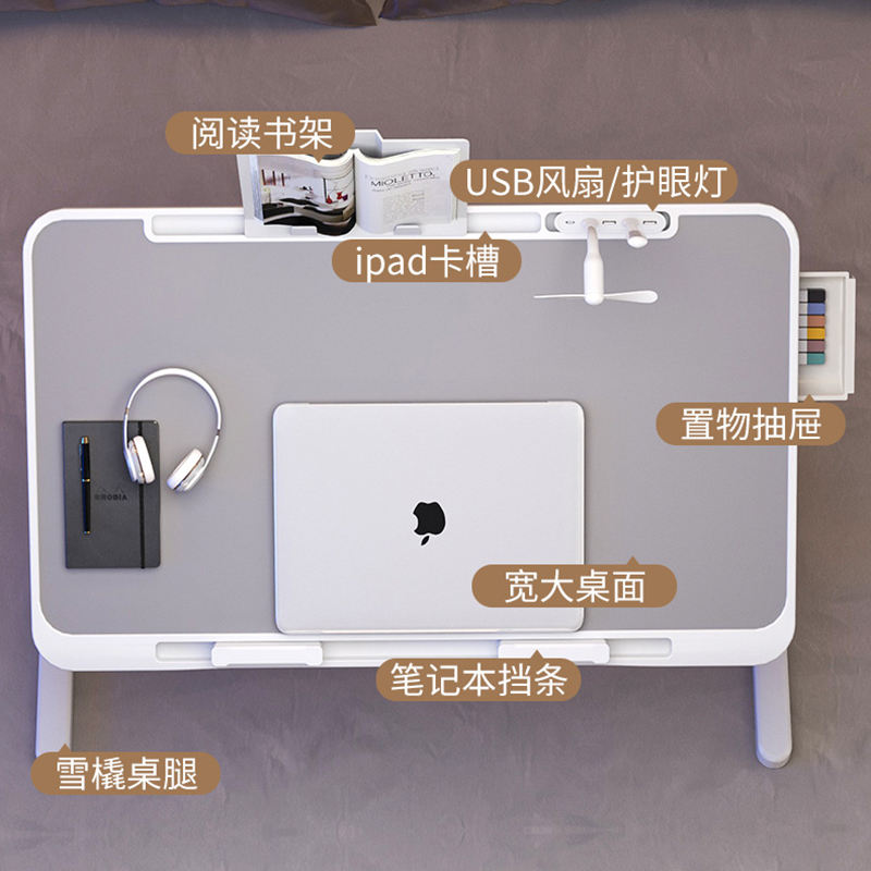 Mesa sobre la cama, mesas de e - Desk Setup Height reseña y precio