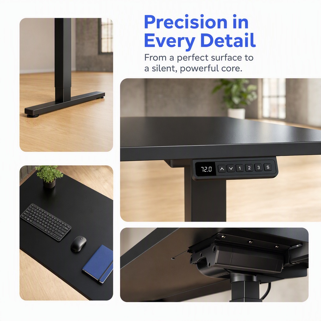 Escritorio Eléctrico Ajustable - Desk Setup Height reseña y precio