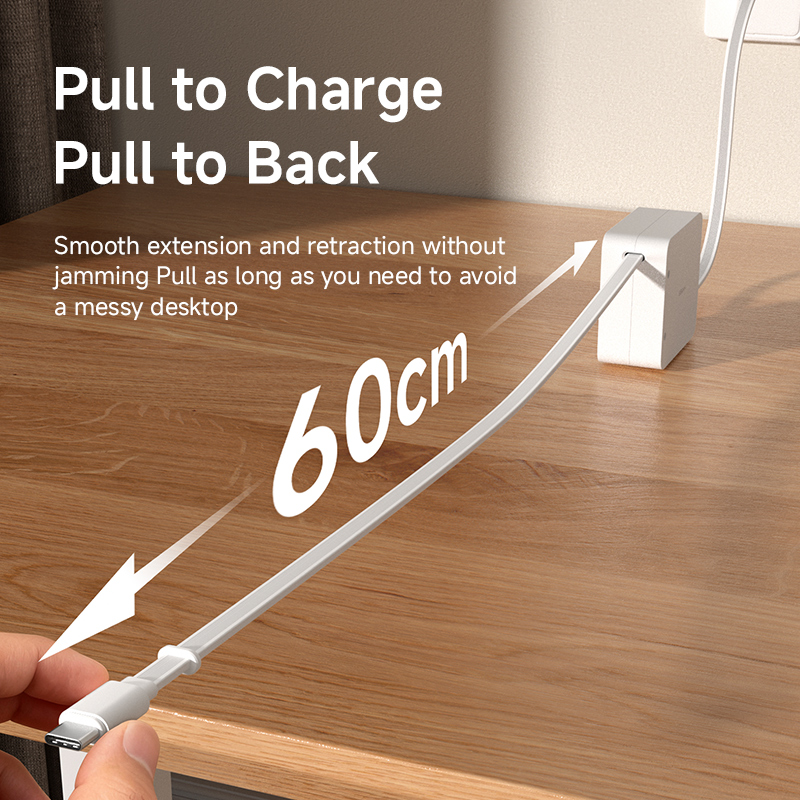 Cable USB C Retráctil Hagibis  - Desk Setup Mac reseña y precio