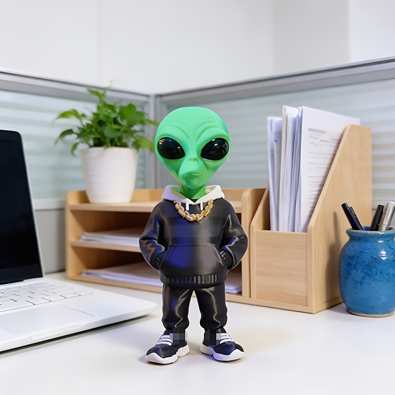 Figura de alienígena verde de  - Desk Setup Home reseña y precio
