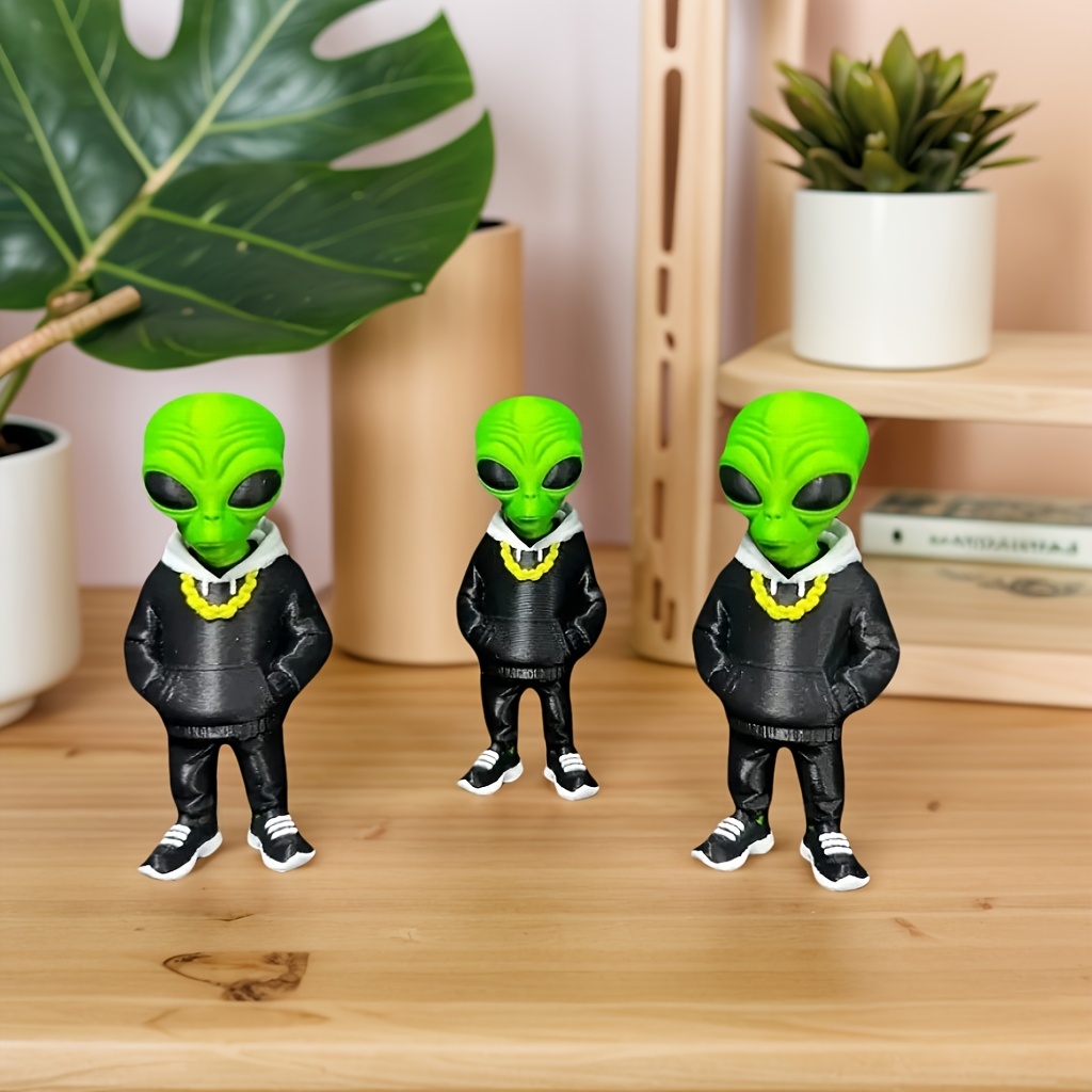 Figura de alienígena verde de  - Desk Setup Home reseña y precio