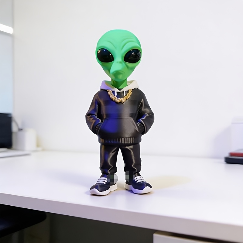 Figura de alienígena verde de  - Desk Setup Home reseña y precio